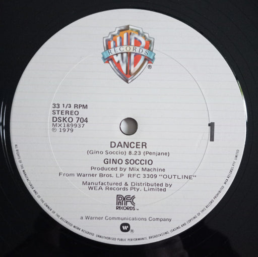 Gino Soccio – Dancer 12" vinyl record, image 1 of 4