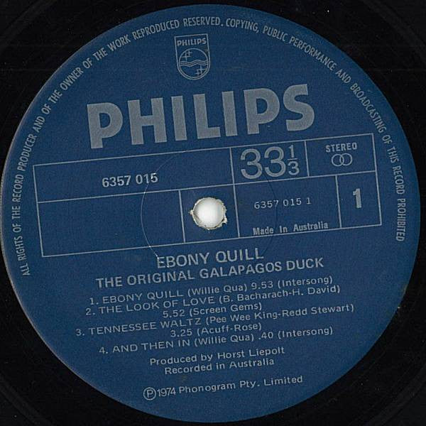 Galapagos Duck – Ebony Quill LP vinyl record, image 3 of 4