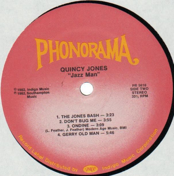 Quincy Jones – Jazz Man LP vinyl record, image 4 of 4