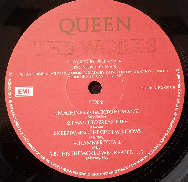 Queen – The Works LP vinyl record, image 4 of 7