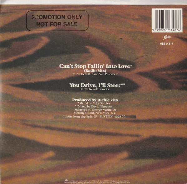 Cheap Trick – Can't Stop Fallin' Into Love 7" vinyl record, image 2 of 4