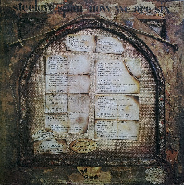 Steeleye Span – Now We Are Six LP vinyl record, image 2 of 4