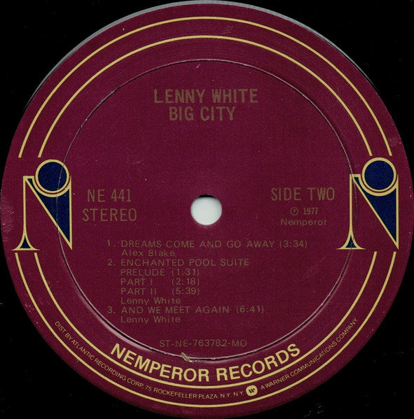 Lenny White – Big City LP vinyl record, image 4 of 4