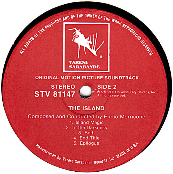 Ennio Morricone – The Island (Original Motion Picture Soundtrack) LP vinyl record, image 4 of 4