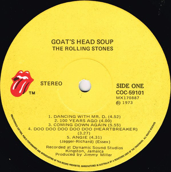 The Rolling Stones – Goat's Head Soup LP vinyl record, image 4 of 8
