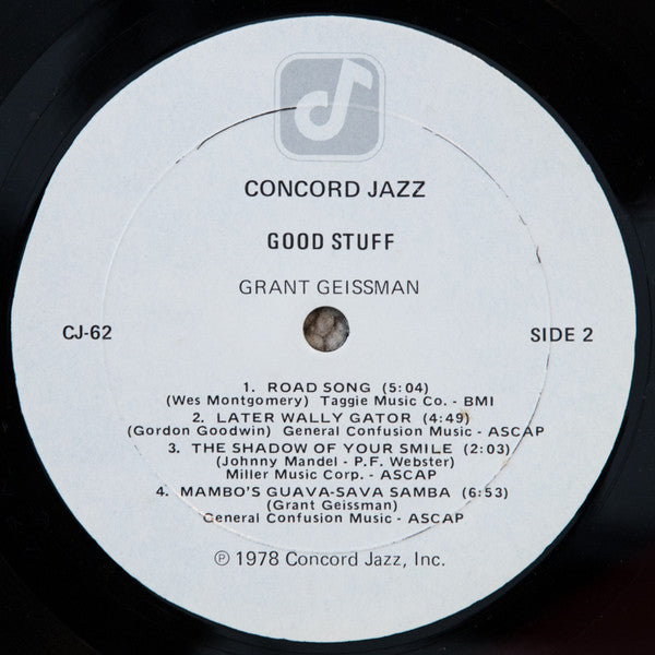 The Grant Geissman Quintet – Good Stuff LP vinyl record, image 4 of 4