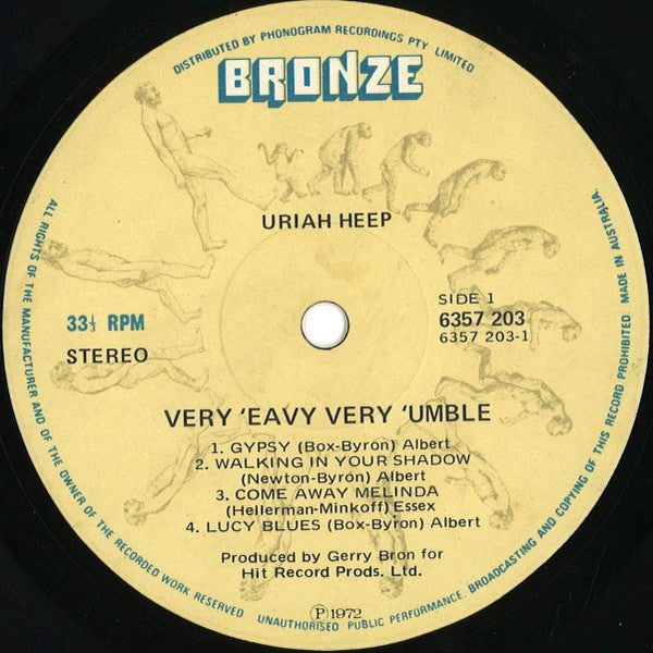 Uriah Heep – ...Very 'Eavy ...Very 'Umble LP vinyl record, image 5 of 6