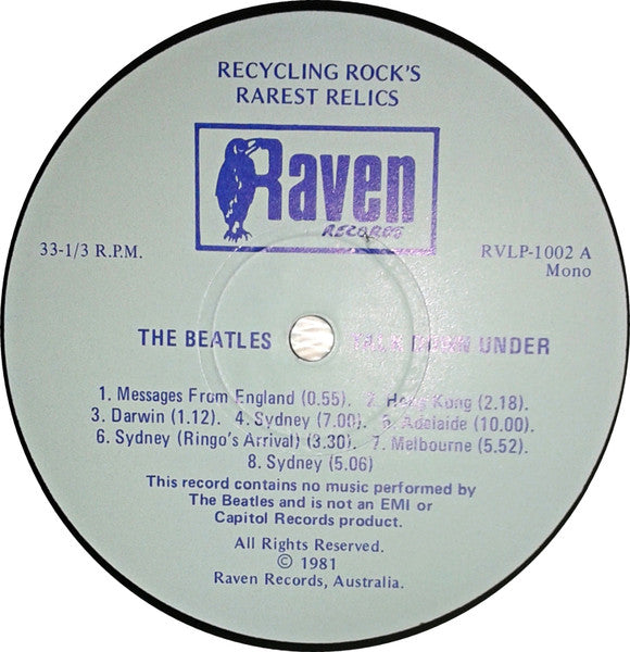The Beatles – Talk Downunder LP vinyl record, image 3 of 4
