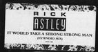 Rick Astley – It Would Take A Strong Strong Man 12" vinyl record, image 3 of 3