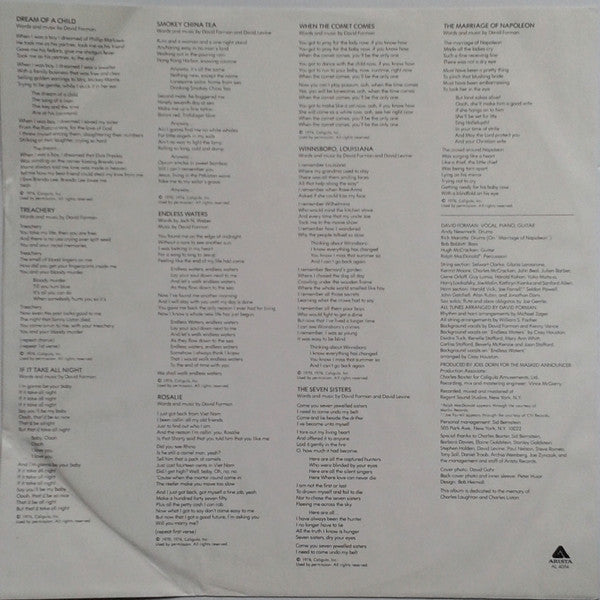 David Forman – David Forman LP vinyl record, image 6 of 6