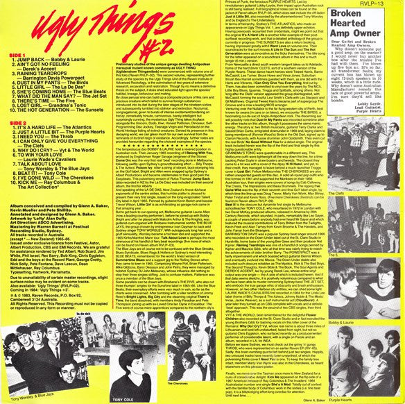 Various – Ugly Things #2 LP vinyl record, image 2 of 5