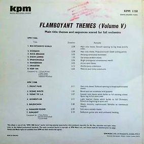 Various – Flamboyant Themes (Volume V) LP vinyl record, image 2 of 2