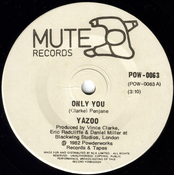 Yazoo – Only You / Situation 7" vinyl record, image 3 of 4