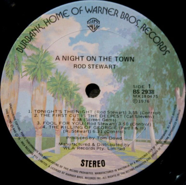 Rod Stewart – A Night On The Town LP vinyl record, image 3 of 6