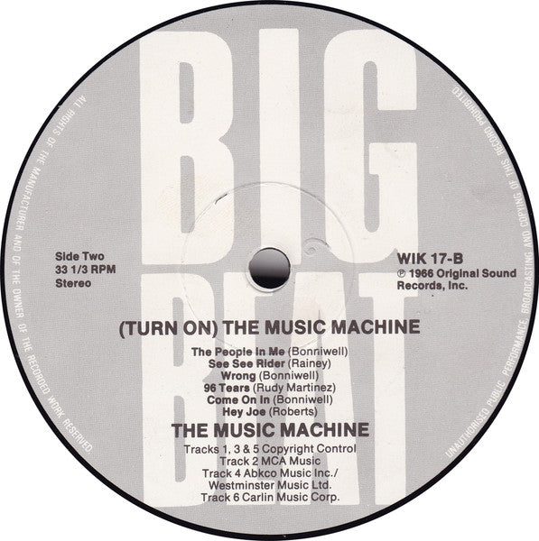 The Music Machine – (Turn On) The Music Machine LP vinyl record, image 4 of 4