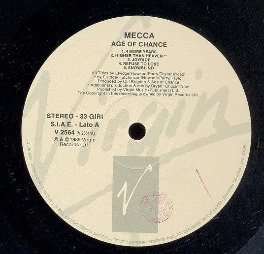 Age Of Chance – Mecca LP vinyl record, image 3 of 4