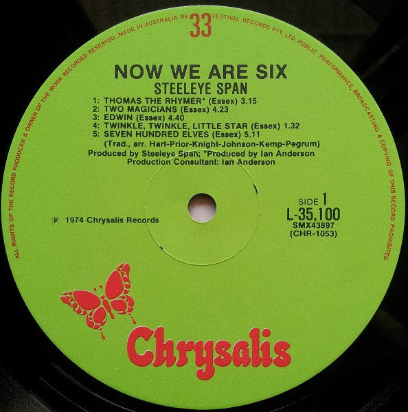Steeleye Span – Now We Are Six LP vinyl record, image 3 of 4