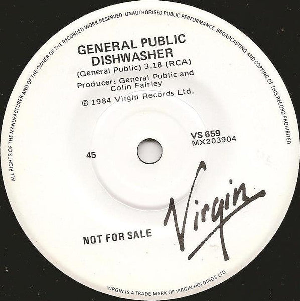 General Public – General Public 7" vinyl record, image 4 of 4