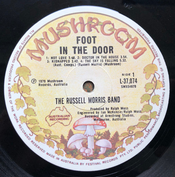 The Russell Morris Band – Foot In The Door LP vinyl record, image 3 of 4