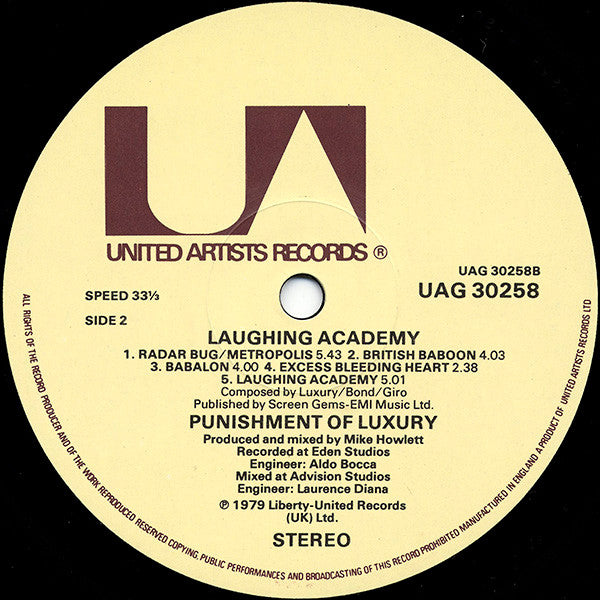 Punishment Of Luxury – Laughing Academy LP vinyl record, image 6 of 9