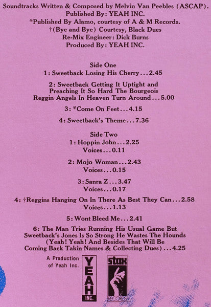Melvin Van Peebles – Sweet Sweetback's Baadasssss Song (An Opera) LP vinyl record, image 5 of 6