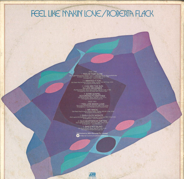 Roberta Flack – Feel Like Makin' Love LP vinyl record, image 4 of 6