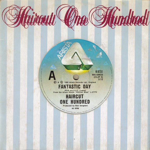 Haircut One Hundred – Fantastic Day 7" vinyl record, image 1 of 4