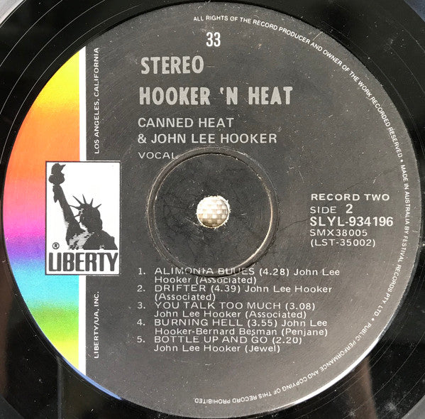 Canned Heat, John Lee Hooker – Hooker 'N' Heat (2xLP) LP vinyl record, image 6 of 8