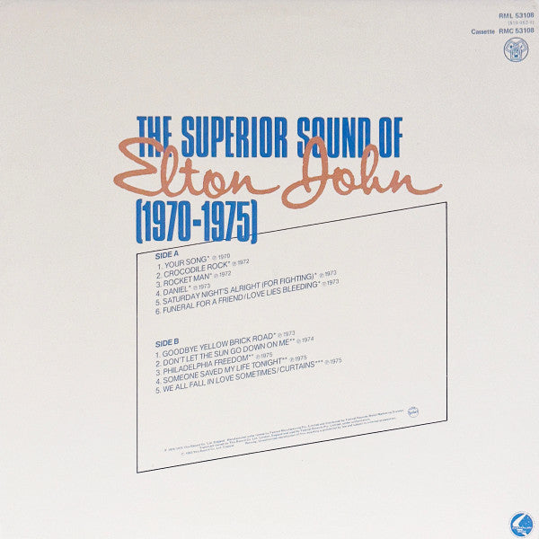 Elton John – The Superior Sound Of Elton John (1970-1975) LP vinyl record, image 2 of 6