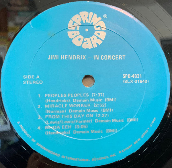 Jimi Hendrix – In Concert LP vinyl record, image 3 of 4