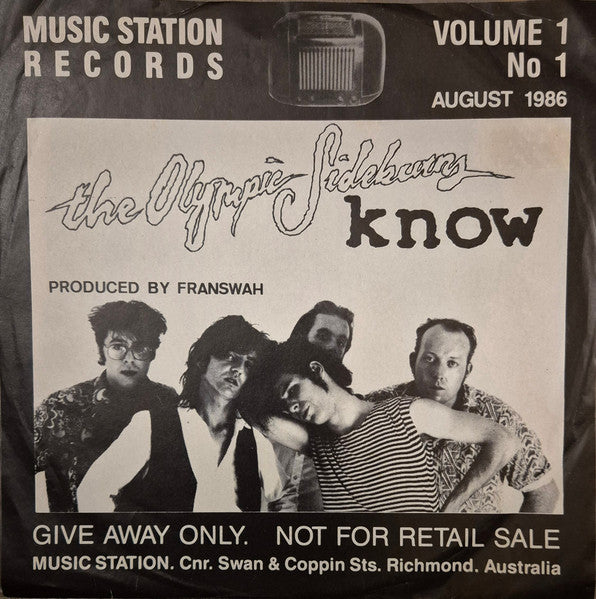 Blue Ruin, Olympic Sideburns – Music Station Records Volume 1 No. 1 7" vinyl record, image 1 of 6
