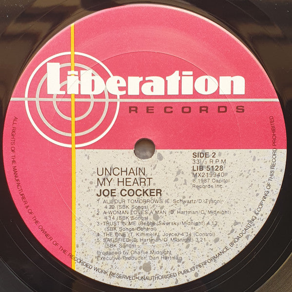 Joe Cocker – Unchain My Heart LP vinyl record, image 5 of 5
