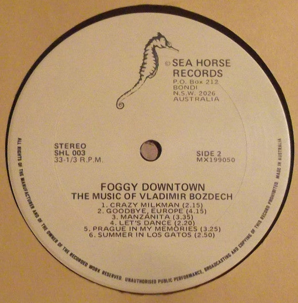 Vladimir Bozdech – Foggy Downtown LP vinyl record, image 4 of 4