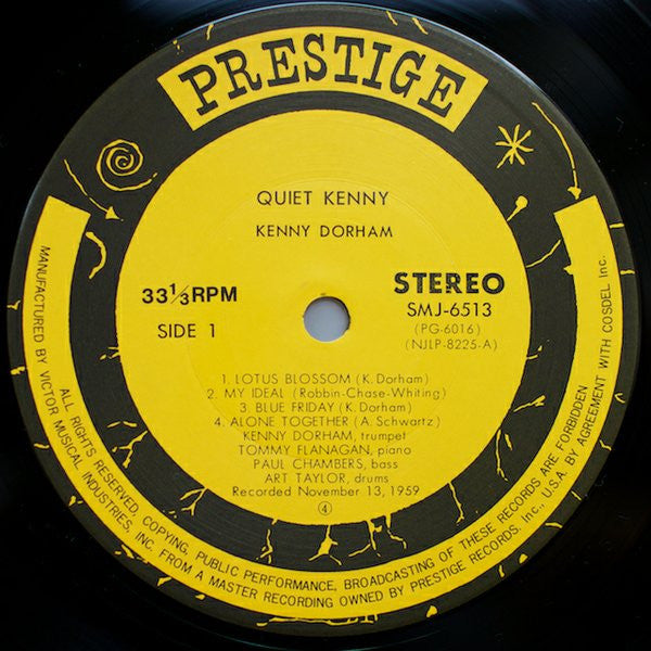 Kenny Dorham – Quiet Kenny LP vinyl record, image 3 of 5