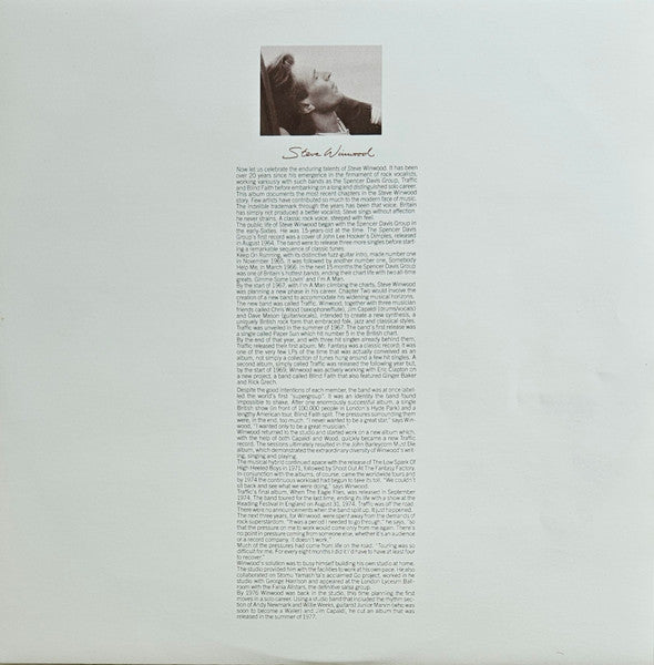 Steve Winwood – Chronicles LP vinyl record, image 5 of 6