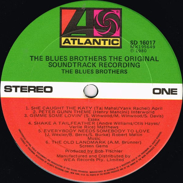 The Blues Brothers – The Blues Brothers (Original Soundtrack Recording) LP vinyl record, image 3 of 4