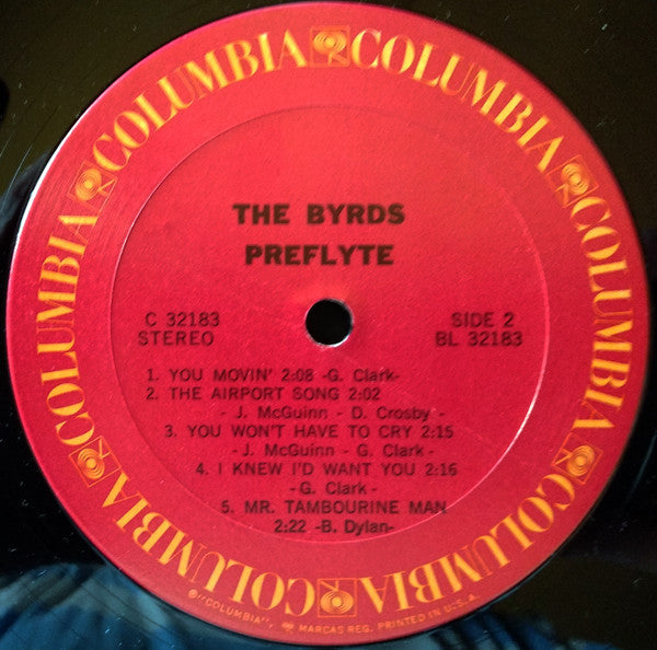 The Byrds – Preflyte LP vinyl record, image 4 of 4