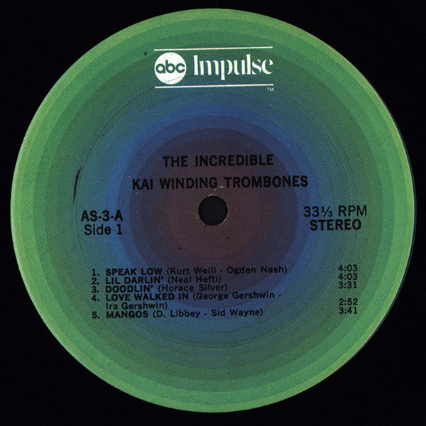 The Kai Winding Trombones – The Incredible Kai Winding Trombones LP vinyl record, image 5 of 6