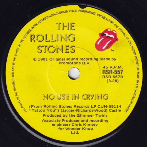 The Rolling Stones – Start Me Up 7" vinyl record, image 2 of 3