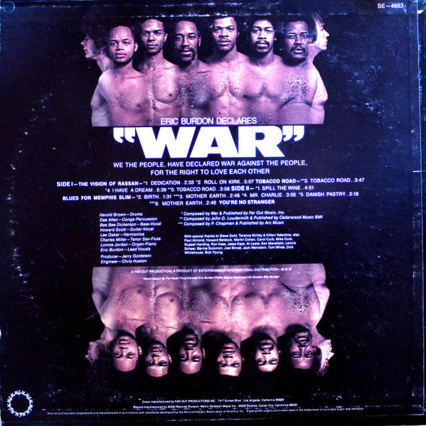 Eric Burdon & War – Eric Burdon Declares "War" LP vinyl record, image 2 of 4