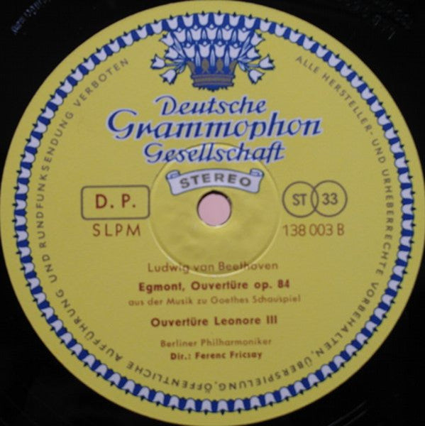 Ludwig van Beethoven, Ferenc Fricsay, Berliner Philharmoniker, Irmgard Seefried, Maureen Forrester, Ernst Haefliger, Dietrich Fischer-Dieskau, Chor Der St. Hedwigs-Kathedrale Berlin, Karl Forster – IX. Sinfonie - Egmont-Ouverture - Leonore III (2xLP) LP vinyl record, image 10 of 10