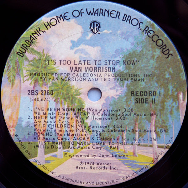 Van Morrison – It's Too Late To Stop Now (2xLP) LP vinyl record, image 6 of 8