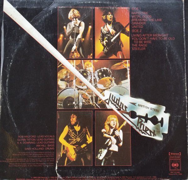 Judas Priest – British Steel LP vinyl record, image 2 of 4