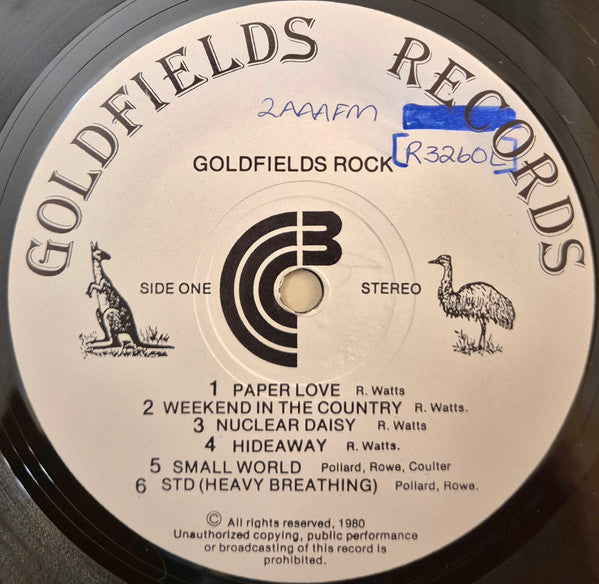 Various – Goldfields Rock - Central Victorian Rock N' Roll. LP vinyl record, image 3 of 4