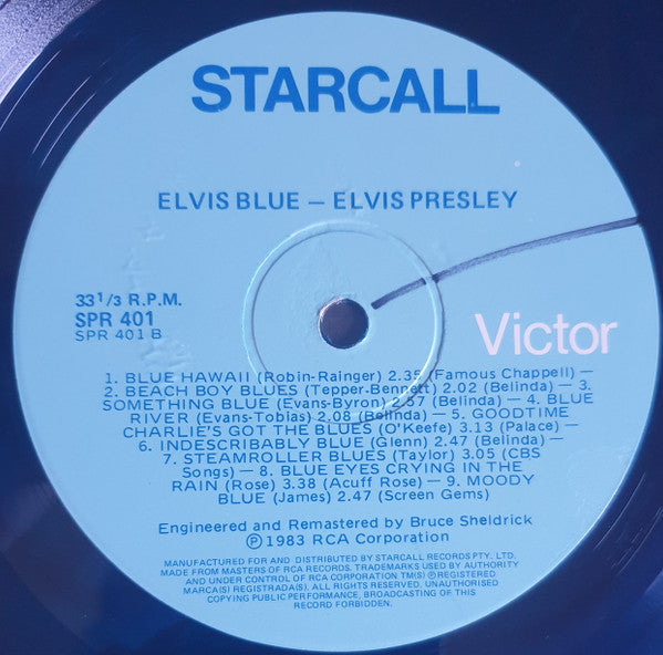 Elvis Presley – Elvis Blue LP vinyl record, image 6 of 8