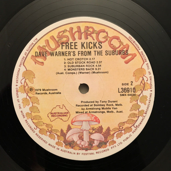 Dave Warner's From The Suburbs – Free Kicks LP vinyl record, image 5 of 5