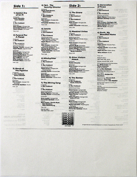 L. Ron Hubbard – Space Jazz LP vinyl record, image 8 of 9