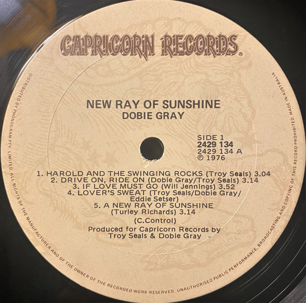 Dobie Gray – New Ray Of Sunshine LP vinyl record, image 6 of 7