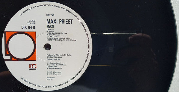 Maxi Priest – Maxi LP vinyl record, image 8 of 8