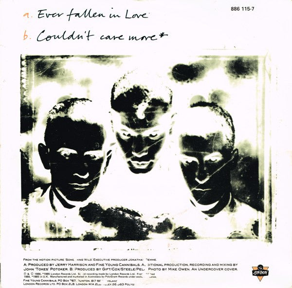 Fine Young Cannibals – Ever Fallen In Love 7" vinyl record, image 2 of 4